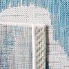 SAFAVIEH Courtyard Collection 8′ x 10′ Grey/Black CY8444 Indoor/ Outdoor Waterproof Easy Cleaning Patio Backyard Mudroom Area Rug(Ivory/Aqua)