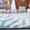 SAFAVIEH Courtyard Collection 8′ x 10′ Grey/Black CY8444 Indoor/ Outdoor Waterproof Easy Cleaning Patio Backyard Mudroom Area Rug(Ivory/Aqua)