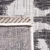 SAFAVIEH Courtyard Collection 8′ x 10′ Grey/Black CY8444 Indoor/ Outdoor Waterproof Easy Cleaning Patio Backyard Mudroom Area Rug(Ivory/Black)