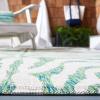 SAFAVIEH Courtyard Collection 8′ x 10′ Grey/Black CY8444 Indoor/ Outdoor Waterproof Easy Cleaning Patio Backyard Mudroom Area Rug(Ivory/Green)