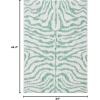 SAFAVIEH Courtyard Collection 8′ x 10′ Grey/Black CY8444 Indoor/ Outdoor Waterproof Easy Cleaning Patio Backyard Mudroom Area Rug(Ivory/Green)