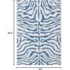 SAFAVIEH Courtyard Collection 8′ x 10′ Grey/Black CY8444 Indoor/ Outdoor Waterproof Easy Cleaning Patio Backyard Mudroom Area Rug(Ivory/Navy)