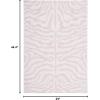 SAFAVIEH Courtyard Collection 8′ x 10′ Grey/Black CY8444 Indoor/ Outdoor Waterproof Easy Cleaning Patio Backyard Mudroom Area Rug(Ivory/Pink)
