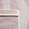 SAFAVIEH Courtyard Collection 8′ x 10′ Grey/Black CY8444 Indoor/ Outdoor Waterproof Easy Cleaning Patio Backyard Mudroom Area Rug(Ivory/Pink)