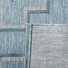 SAFAVIEH Courtyard Collection 8′ x 11′ Grey / Aqua CY8533 Indoor/ Outdoor Waterproof Easy Cleaning Patio Backyard Mudroom Area Rug(Aqua/Grey)