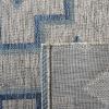 SAFAVIEH Courtyard Collection 8′ x 11′ Grey / Aqua CY8533 Indoor/ Outdoor Waterproof Easy Cleaning Patio Backyard Mudroom Area Rug(Grey/Aqua)