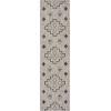 SAFAVIEH Courtyard Collection 8′ x 11′ Grey / Aqua CY8533 Indoor/ Outdoor Waterproof Easy Cleaning Patio Backyard Mudroom Area Rug(Grey/Black)