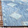 SAFAVIEH Courtyard Collection 8′ x 11′ Grey / Aqua CY8533 Indoor/ Outdoor Waterproof Easy Cleaning Patio Backyard Mudroom Area Rug(Navy/Aqua)