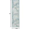 SAFAVIEH Courtyard Collection 8′ x 11′ Grey / Aqua CY8557 Indoor/ Outdoor Waterproof Easy Cleaning Patio Backyard Mudroom Area Rug(Grey/Aqua)