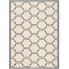 SAFAVIEH Courtyard Collection 8′ x 11′ Navy/Beige CY6009 Trellis Indoor/ Outdoor Waterproof Easy-Cleaning Patio Backyard Mudroom Area-Rug(Beige/Anthracite)
