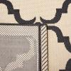 SAFAVIEH Courtyard Collection 8′ x 11′ Navy/Beige CY6009 Trellis Indoor/ Outdoor Waterproof Easy-Cleaning Patio Backyard Mudroom Area-Rug(Beige/Black)