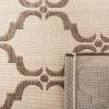 SAFAVIEH Courtyard Collection 8′ x 11′ Navy/Beige CY6009 Trellis Indoor/ Outdoor Waterproof Easy-Cleaning Patio Backyard Mudroom Area-Rug(Beige/Brown)