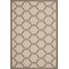 SAFAVIEH Courtyard Collection 8′ x 11′ Navy/Beige CY6009 Trellis Indoor/ Outdoor Waterproof Easy-Cleaning Patio Backyard Mudroom Area-Rug(Beige/Brown)
