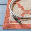 SAFAVIEH Courtyard Collection 8′ x 11′ Navy/Beige CY6009 Trellis Indoor/ Outdoor Waterproof Easy-Cleaning Patio Backyard Mudroom Area-Rug(Beige/Terracotta)