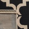 SAFAVIEH Courtyard Collection 8′ x 11′ Navy/Beige CY6009 Trellis Indoor/ Outdoor Waterproof Easy-Cleaning Patio Backyard Mudroom Area-Rug(Black/Beige)