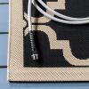 SAFAVIEH Courtyard Collection 8′ x 11′ Navy/Beige CY6009 Trellis Indoor/ Outdoor Waterproof Easy-Cleaning Patio Backyard Mudroom Area-Rug(Black/Beige)