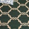 SAFAVIEH Courtyard Collection 8′ x 11′ Navy/Beige CY6009 Trellis Indoor/ Outdoor Waterproof Easy-Cleaning Patio Backyard Mudroom Area-Rug(Dark Green/Beige)