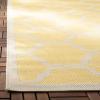 SAFAVIEH Courtyard Collection 8′ x 11′ Navy/Beige CY6009 Trellis Indoor/ Outdoor Waterproof Easy-Cleaning Patio Backyard Mudroom Area-Rug(Yellow/Beige)