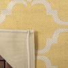 SAFAVIEH Courtyard Collection 8′ x 11′ Navy/Beige CY6009 Trellis Indoor/ Outdoor Waterproof Easy-Cleaning Patio Backyard Mudroom Area-Rug(Yellow/Beige)