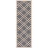 SAFAVIEH Courtyard Collection 8′ x 11′ Navy/Beige CY6923 Trellis Indoor/ Outdoor Waterproof Easy-Cleaning Patio Backyard Mudroom Area-Rug(Anthracite/Beige)