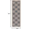 SAFAVIEH Courtyard Collection 8′ x 11′ Navy/Beige CY6923 Trellis Indoor/ Outdoor Waterproof Easy-Cleaning Patio Backyard Mudroom Area-Rug(Anthracite/Beige)