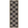 SAFAVIEH Courtyard Collection 8′ x 11′ Navy/Beige CY6923 Trellis Indoor/ Outdoor Waterproof Easy-Cleaning Patio Backyard Mudroom Area-Rug(Black/Beige)