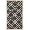 SAFAVIEH Courtyard Collection 8′ x 11′ Navy/Beige CY6923 Trellis Indoor/ Outdoor Waterproof Easy-Cleaning Patio Backyard Mudroom Area-Rug(Black/Beige)
