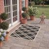 SAFAVIEH Courtyard Collection 8′ x 11′ Navy/Beige CY6923 Trellis Indoor/ Outdoor Waterproof Easy-Cleaning Patio Backyard Mudroom Area-Rug(Black/Beige)