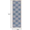 SAFAVIEH Courtyard Collection 8′ x 11′ Navy/Beige CY6923 Trellis Indoor/ Outdoor Waterproof Easy-Cleaning Patio Backyard Mudroom Area-Rug(Blue/Beige)