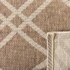 SAFAVIEH Courtyard Collection 8′ x 11′ Navy/Beige CY6923 Trellis Indoor/ Outdoor Waterproof Easy-Cleaning Patio Backyard Mudroom Area-Rug(Brown/Bone)