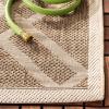 SAFAVIEH Courtyard Collection 8′ x 11′ Navy/Beige CY6923 Trellis Indoor/ Outdoor Waterproof Easy-Cleaning Patio Backyard Mudroom Area-Rug(Brown/Bone)