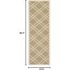SAFAVIEH Courtyard Collection 8′ x 11′ Navy/Beige CY6923 Trellis Indoor/ Outdoor Waterproof Easy-Cleaning Patio Backyard Mudroom Area-Rug(Green/Beige)