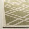 SAFAVIEH Courtyard Collection 8′ x 11′ Navy/Beige CY6923 Trellis Indoor/ Outdoor Waterproof Easy-Cleaning Patio Backyard Mudroom Area-Rug(Green/Beige)