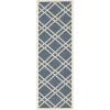 SAFAVIEH Courtyard Collection 8′ x 11′ Navy/Beige CY6923 Trellis Indoor/ Outdoor Waterproof Easy-Cleaning Patio Backyard Mudroom Area-Rug(Navy/Beige)