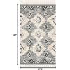 SAFAVIEH Kenya Collection Area Rug – 6′ x 9′, Black & Ivory, Hand-Knotted Moroccan Tribal Tassel Wool, Ideal for High Traffic Areas in Living Room, Bedroom (KNY906H)(Black/Ivory)
