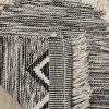 SAFAVIEH Kenya Collection Area Rug – 6′ x 9′, Black & Ivory, Hand-Knotted Moroccan Tribal Tassel Wool, Ideal for High Traffic Areas in Living Room, Bedroom (KNY906H)(Black/Ivory)