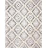 SAFAVIEH Kenya Collection Area Rug – 6′ x 9′, Silver & Ivory, Handmade Moroccan Boho Tribal Wool, Ideal for High Traffic Areas in Living Room, Bedroom (KNY455G)(Charcoal/Ivory)