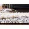 SAFAVIEH Kenya Collection Area Rug – 6′ x 9′, Silver & Ivory, Handmade Moroccan Boho Tribal Wool, Ideal for High Traffic Areas in Living Room, Bedroom (KNY455G)(Black/Ivory)
