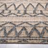 SAFAVIEH Kilim Collection Area Rug – 5′ x 8′, Blue & Beige, Handmade Moroccan Boho Jute & Cotton, Ideal for High Traffic Areas in Living Room, Bedroom (KLM752H)(Natural/Charcoal)