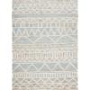 SAFAVIEH Kilim Collection Area Rug – 5′ x 8′, Blue & Beige, Handmade Moroccan Boho Jute & Cotton, Ideal for High Traffic Areas in Living Room, Bedroom (KLM752H)(Blue/Beige)