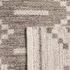 SAFAVIEH Kilim Collection Area Rug – 5′ x 8′, Grey & Ivory, Handmade Flat Weave Wool, Ideal for High Traffic Areas in Living Room, Bedroom (KLM353A)(Grey/Ivory)