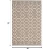 SAFAVIEH Kilim Collection Area Rug – 5′ x 8′, Grey & Ivory, Handmade Flat Weave Wool, Ideal for High Traffic Areas in Living Room, Bedroom (KLM353A)(Grey/Ivory)