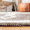SAFAVIEH Kilim Collection Area Rug – 5′ x 8′, Grey & Ivory, Handmade Moroccan Boho Rustic Cotton, Ideal for High Traffic Areas in Living Room, Bedroom (KLM851F)(Brown/Ivory)