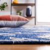 SAFAVIEH Kilim Collection Area Rug – 6′ x 9′, Blue & Ivory, Flat Weave Rustic Boho Tribal Design, Non-Shedding & Easy Care, Ideal for High Traffic Areas in Living Room, Bedroom (KLM763M)(Navy/Ivory)