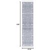 SAFAVIEH Kilim Collection Area Rug – 6′ x 9′, Blue & Ivory, Flat Weave Rustic Boho Tribal Design, Non-Shedding & Easy Care, Ideal for High Traffic Areas in Living Room, Bedroom (KLM763M)(Dark Grey/Ivory)