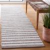 SAFAVIEH Kilim Collection Area Rug – 6′ x 9′, Blue & Ivory, Flat Weave Rustic Boho Tribal Design, Non-Shedding & Easy Care, Ideal for High Traffic Areas in Living Room, Bedroom (KLM763M)(Grey/Ivory)