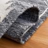 SAFAVIEH Kilim Collection Area Rug – 6′ x 9′, Blue & Ivory, Flat Weave Rustic Boho Tribal Design, Non-Shedding & Easy Care, Ideal for High Traffic Areas in Living Room, Bedroom (KLM763M)(Black/Ivory)