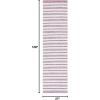 SAFAVIEH Kilim Collection Area Rug – 6′ x 9′, Blue & Ivory, Flat Weave Rustic Boho Tribal Design, Non-Shedding & Easy Care, Ideal for High Traffic Areas in Living Room, Bedroom (KLM763M)(Pink/Ivory)