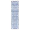 SAFAVIEH Kilim Collection Area Rug – 6′ x 9′, Blue & Ivory, Flat Weave Rustic Boho Tribal Design, Non-Shedding & Easy Care, Ideal for High Traffic Areas in Living Room, Bedroom (KLM763M)(Blue/Ivory)
