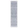 SAFAVIEH Kilim Collection Area Rug – 6′ x 9′, Blue & Ivory, Flat Weave Rustic Boho Tribal Design, Non-Shedding & Easy Care, Ideal for High Traffic Areas in Living Room, Bedroom (KLM763M)(Dark Grey/Ivory)